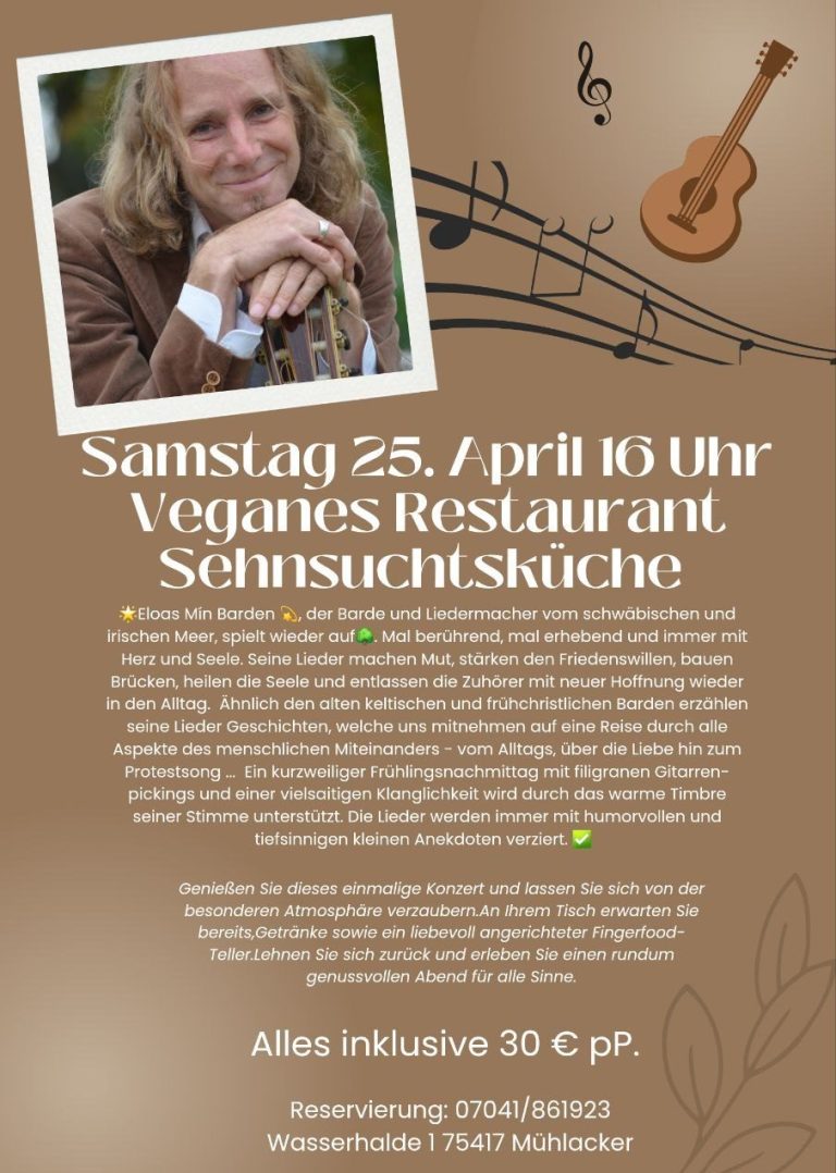 S Wägele ist vom 9. März bis zum 14. März vor dem neuen OBI Markt in Mühlacker.
Täglich von 10 - 19 Uhr