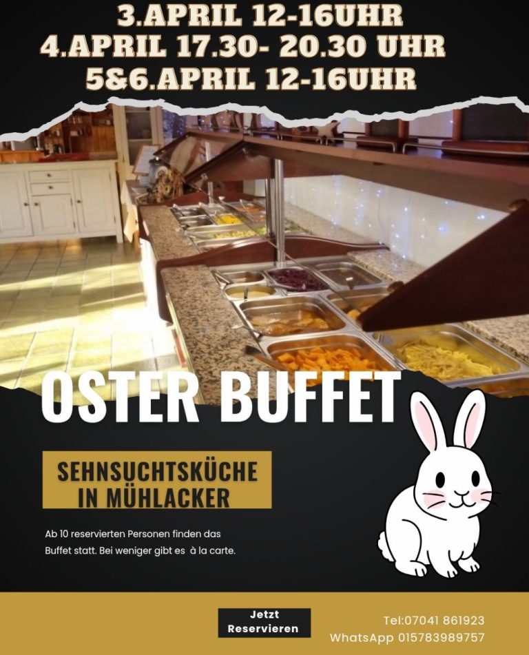 S Wägele ist vom 9. März bis zum 14. März vor dem neuen OBI Markt in Mühlacker.
Täglich von 10 - 19 Uhr